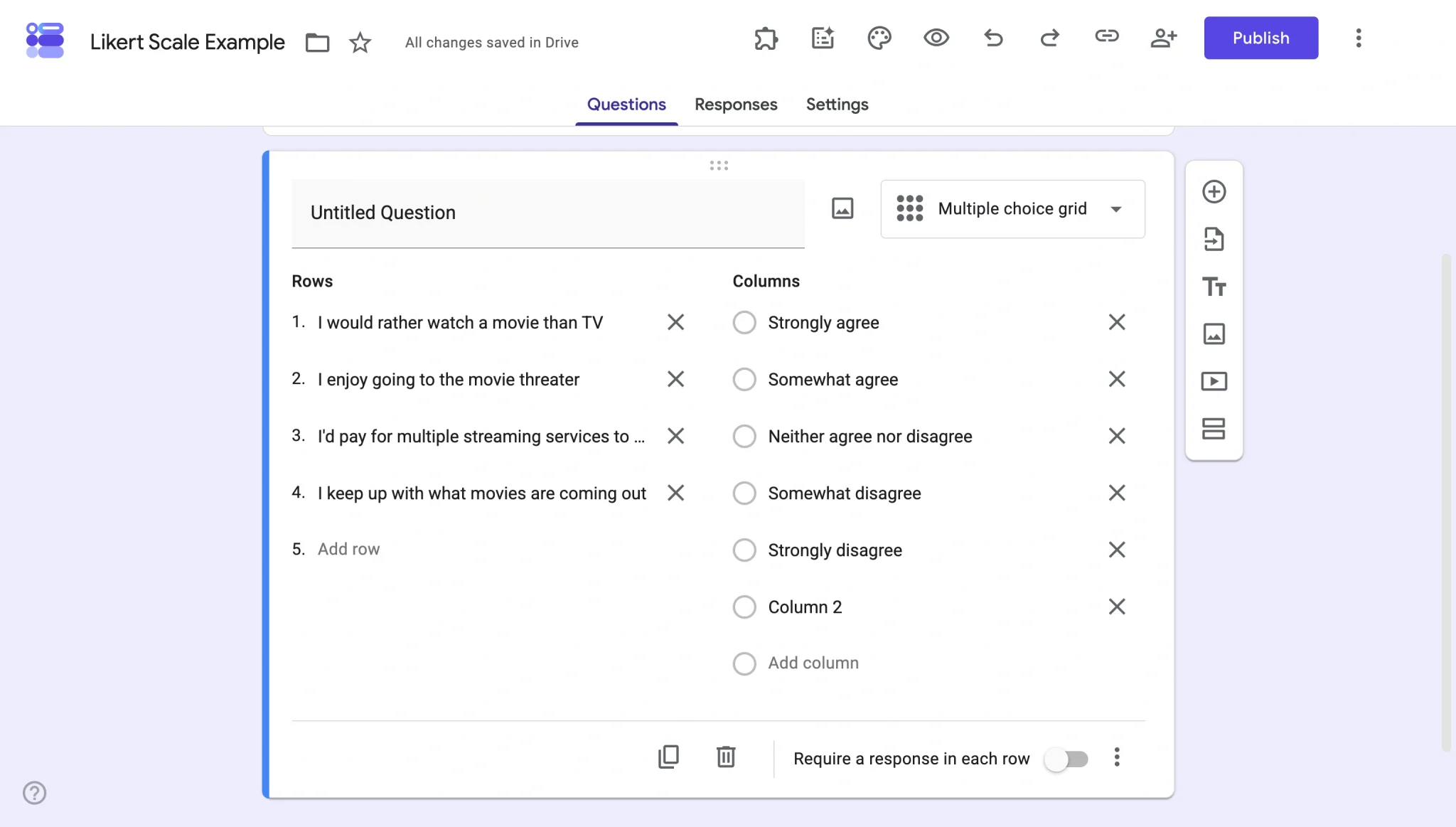Cara membuat pertanyaan skala Likert di Google Forms Image-2