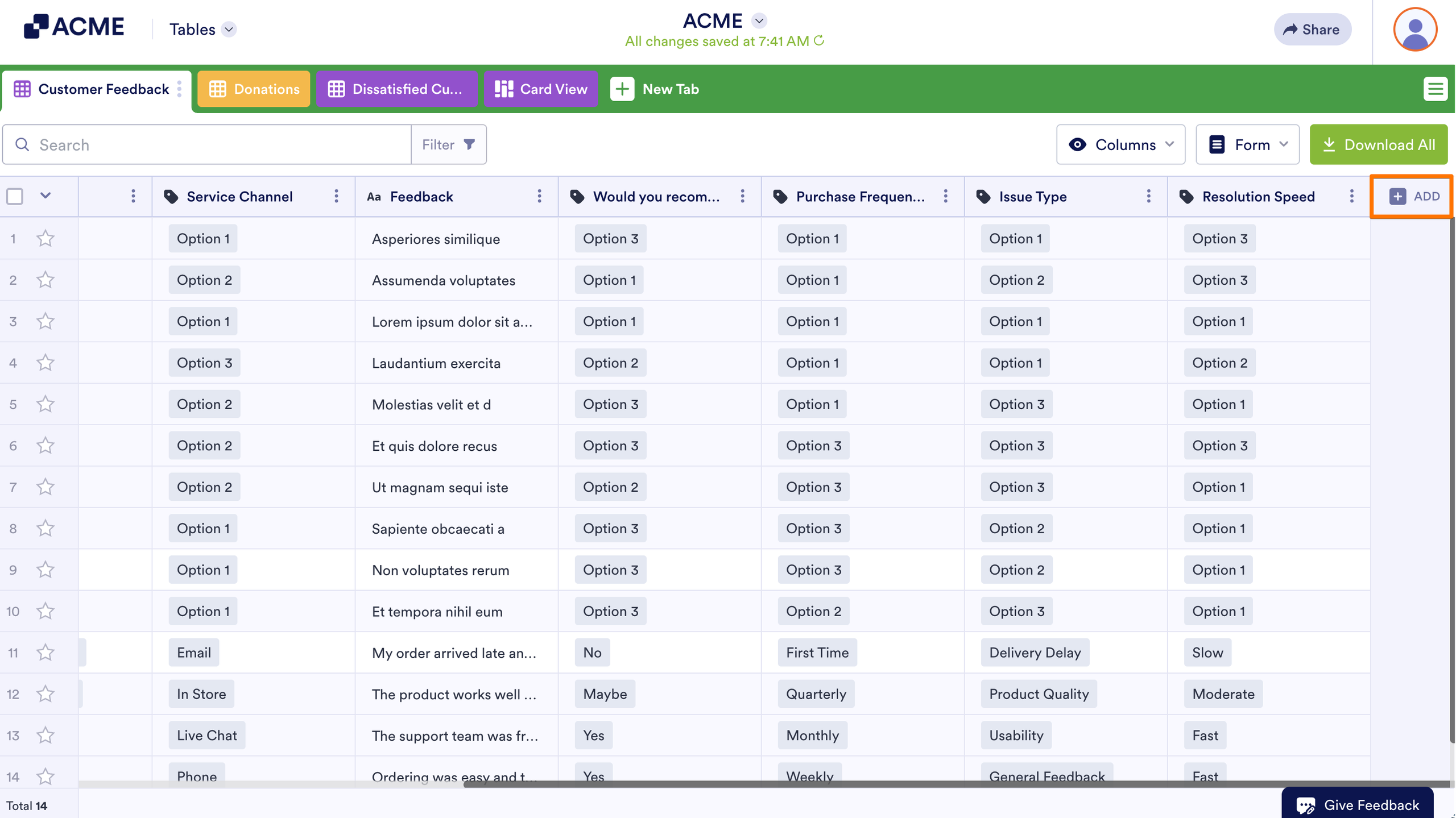 How to Assign Entries to Collaborators in Tables Image-1