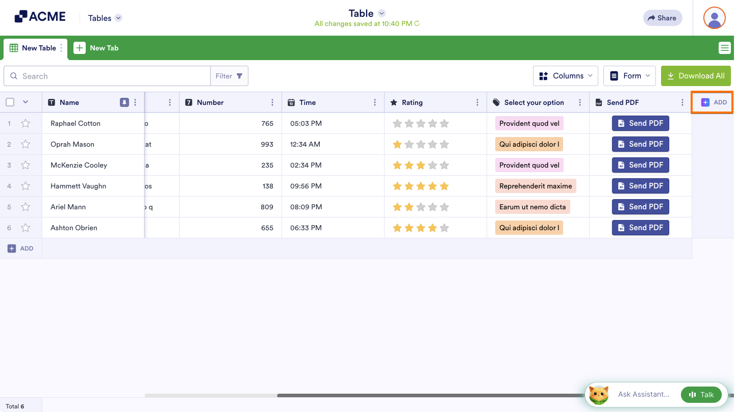 How to Request Submission Updates in Tables Image-1