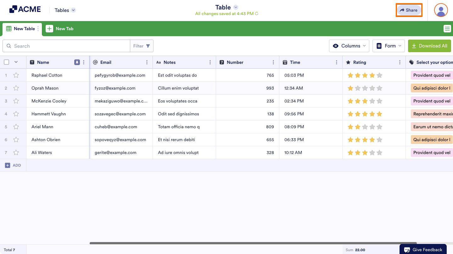 How to Share Your Submission Tables with Tables and Collaborate Image-1