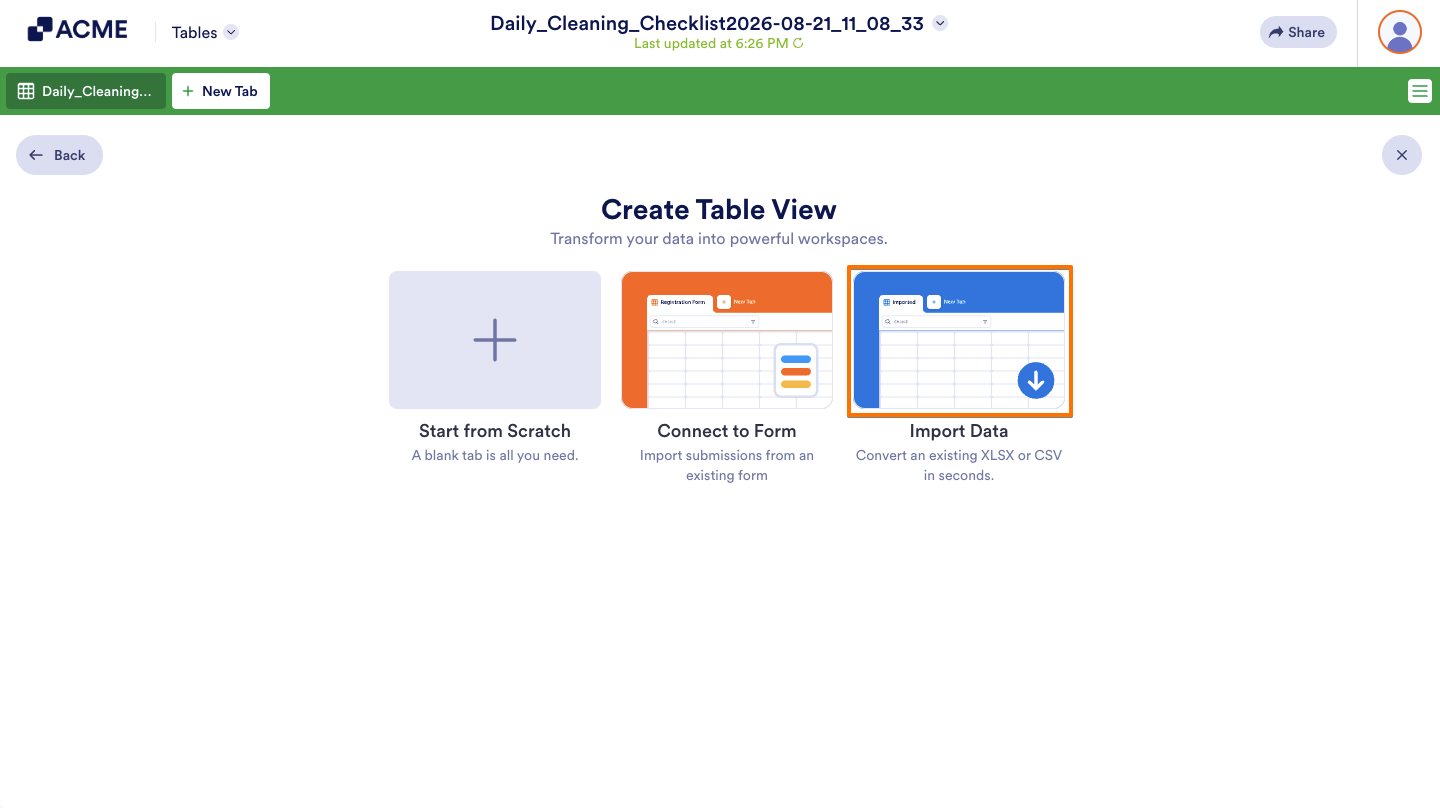 How to Import Data in Tables Image-10