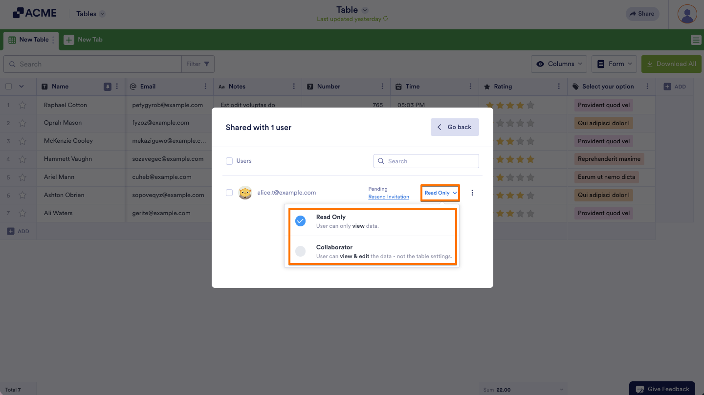 How to Share Your Submission Tables with Tables and Collaborate Image-11