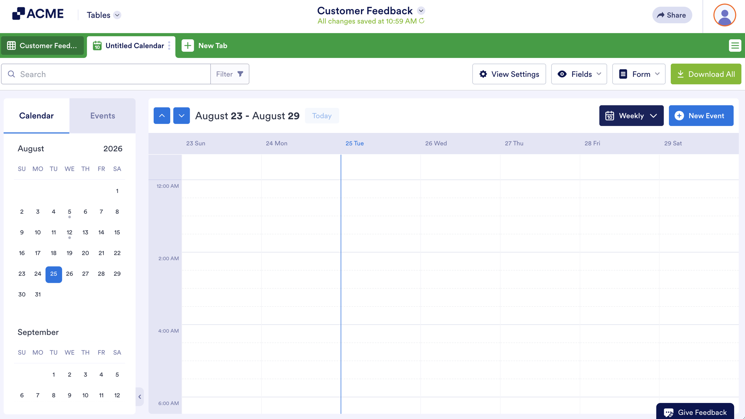 How to Add a Calendar View in Tables Image-11