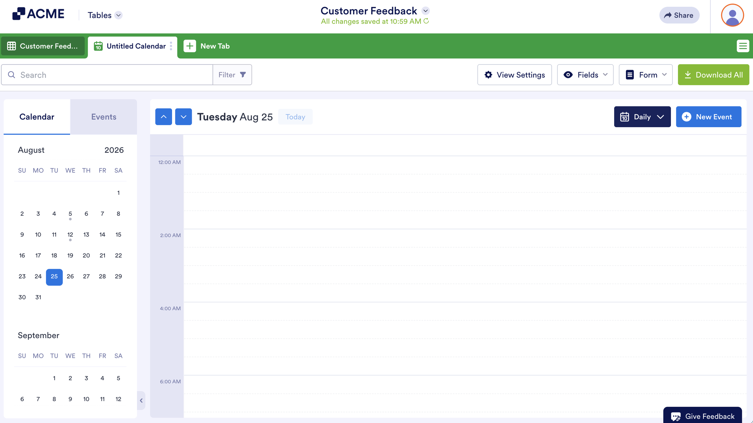 How to Add a Calendar View in Tables Image-12