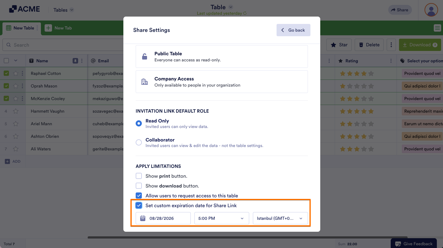 How to Share Your Submission Tables with Tables and Collaborate Image-16