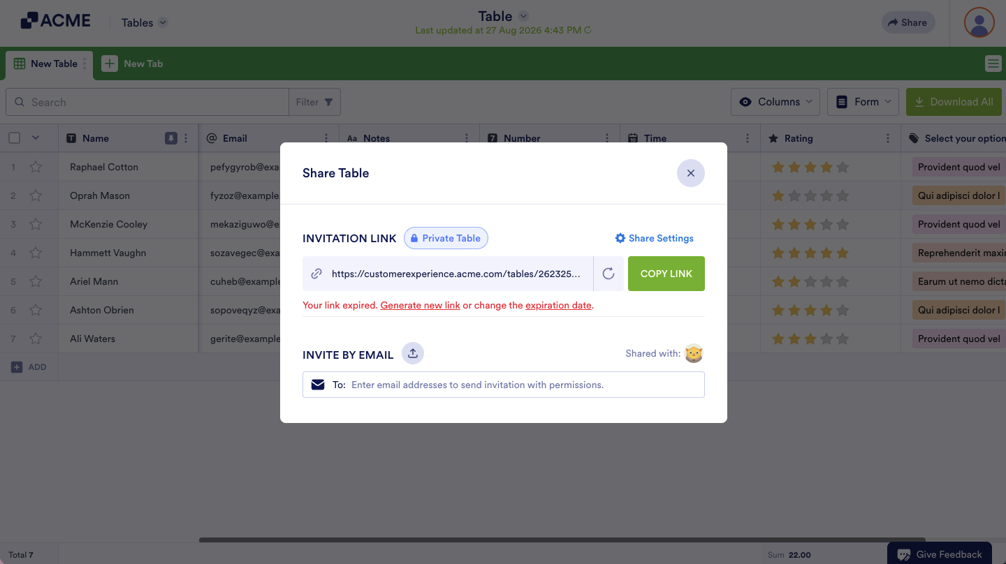 How to Share Your Submission Tables with Tables and Collaborate Image-18