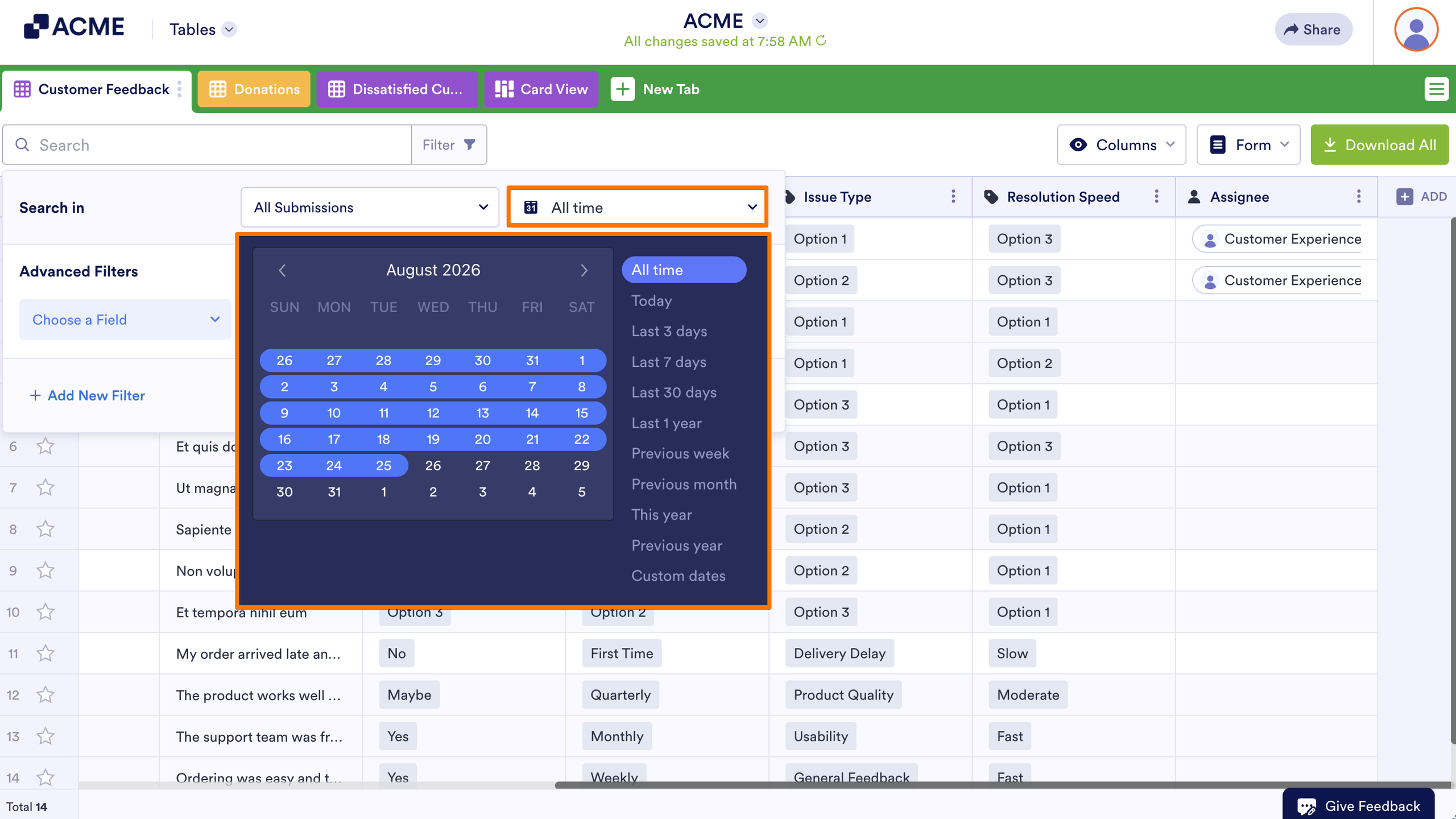 How to Filter Entries in Tables Image-2