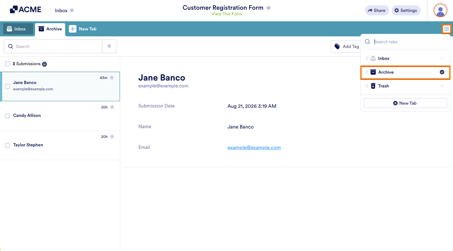 How to Archive and Unarchive Submissions in Inbox Image-4