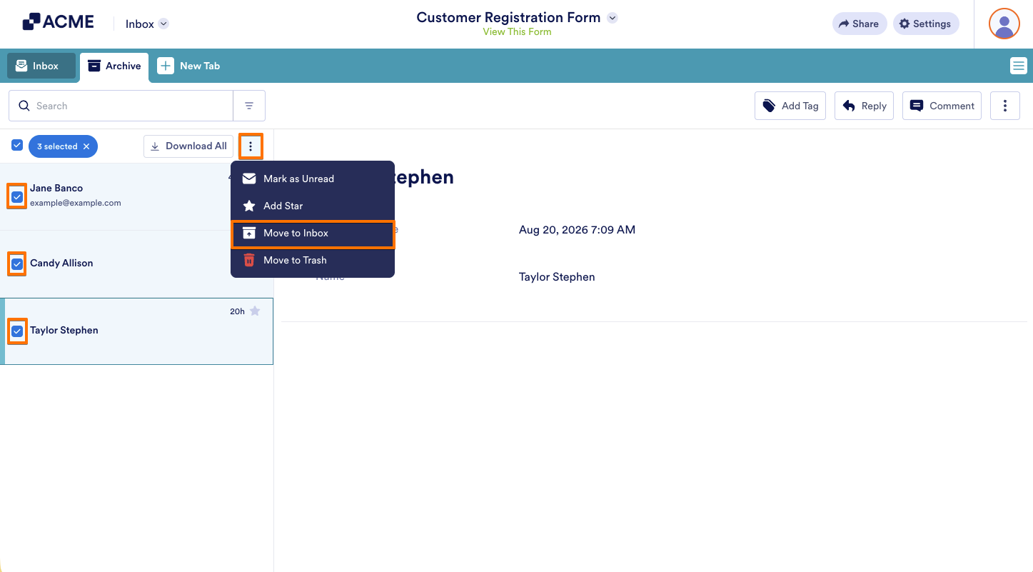 How to Archive and Unarchive Submissions in Inbox Image-5