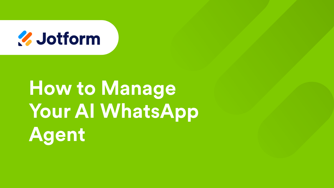Jotform AI Agents