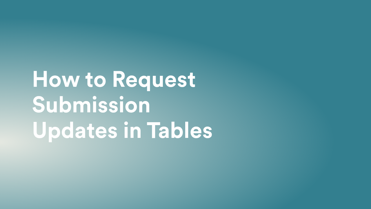 Jotform Tables