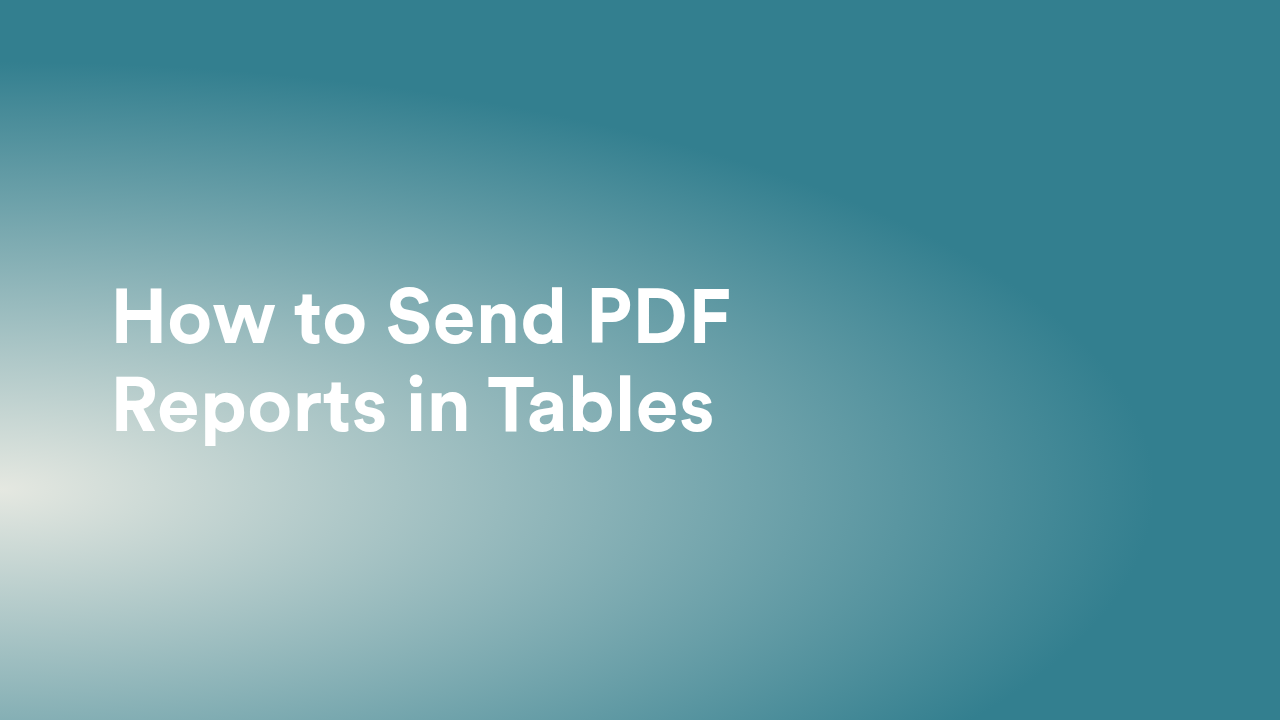 Jotform Tables