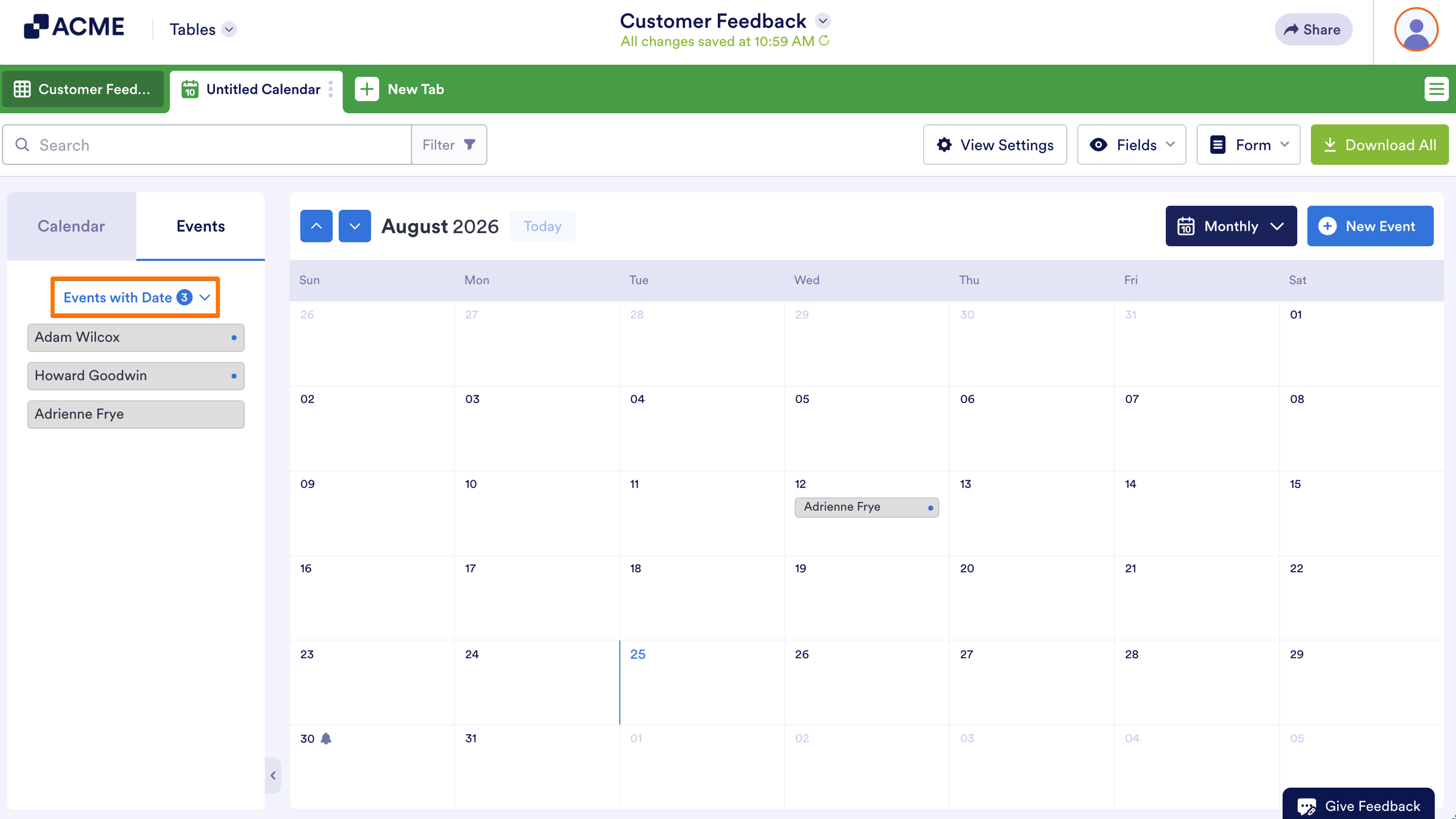 How to Add a Calendar View in Tables Image-19