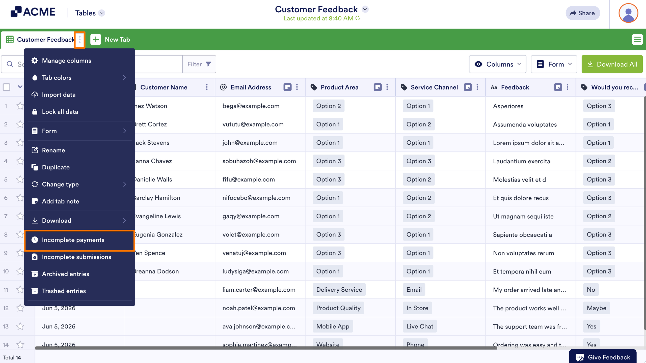 How to View Incomplete Payments on Your Payment Forms Image-3