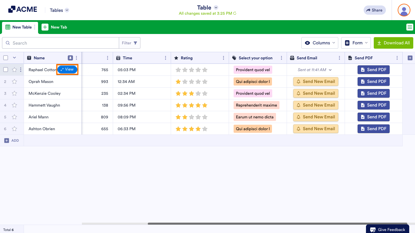 How to Use Direct Emailing Options in Tables Image-3