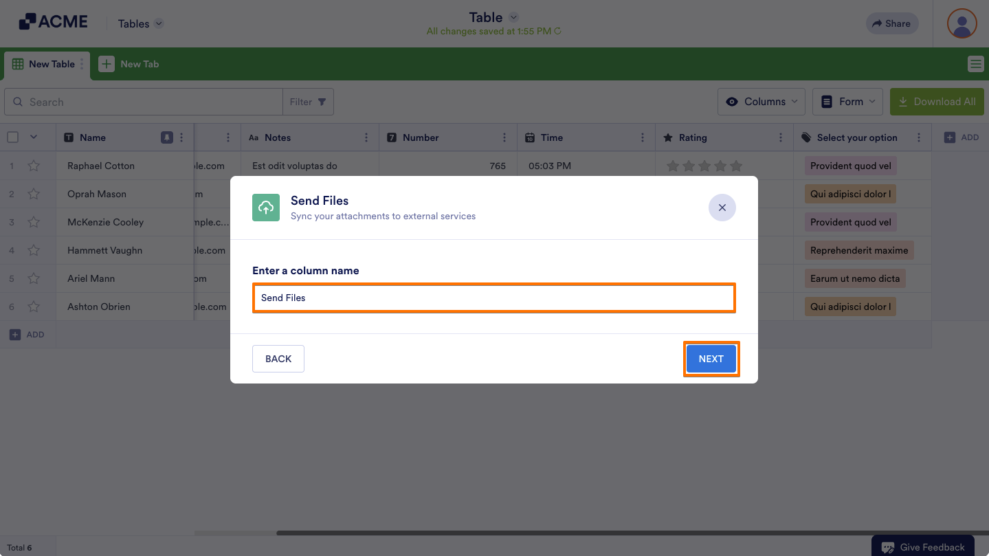 How to Send Files in Tables Image-3