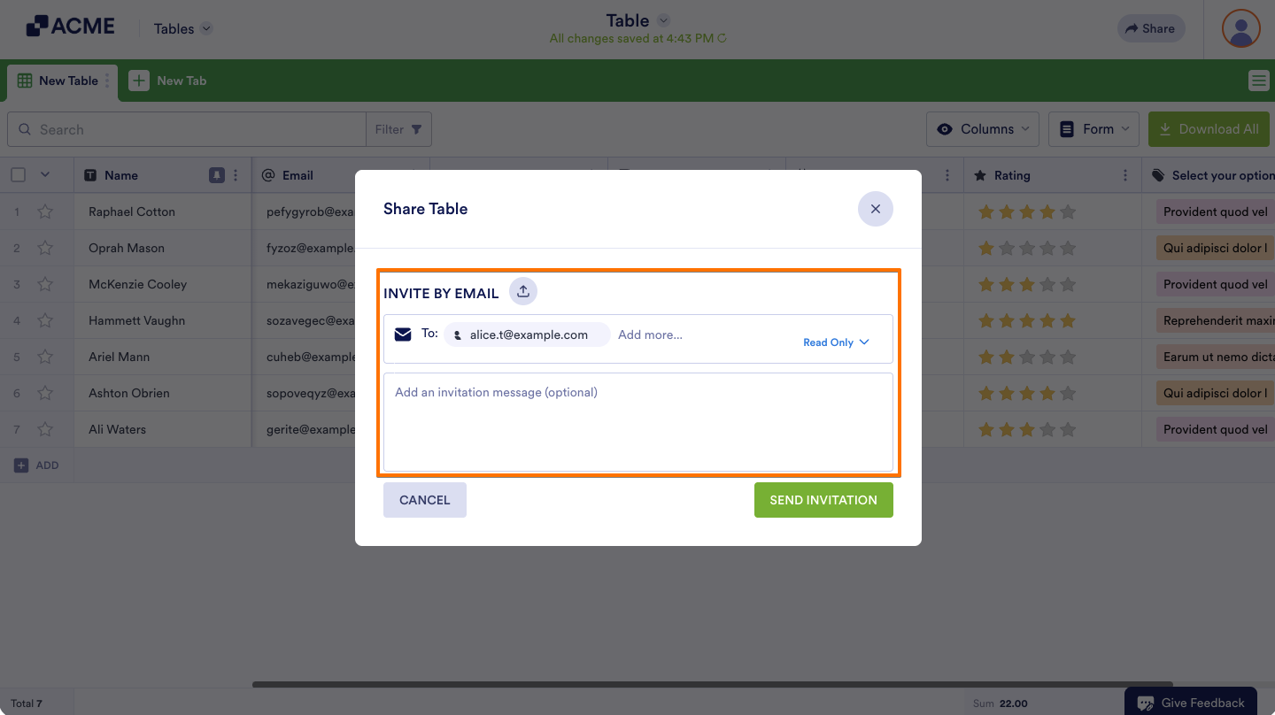 How to Share Your Submission Tables with Tables and Collaborate Image-3