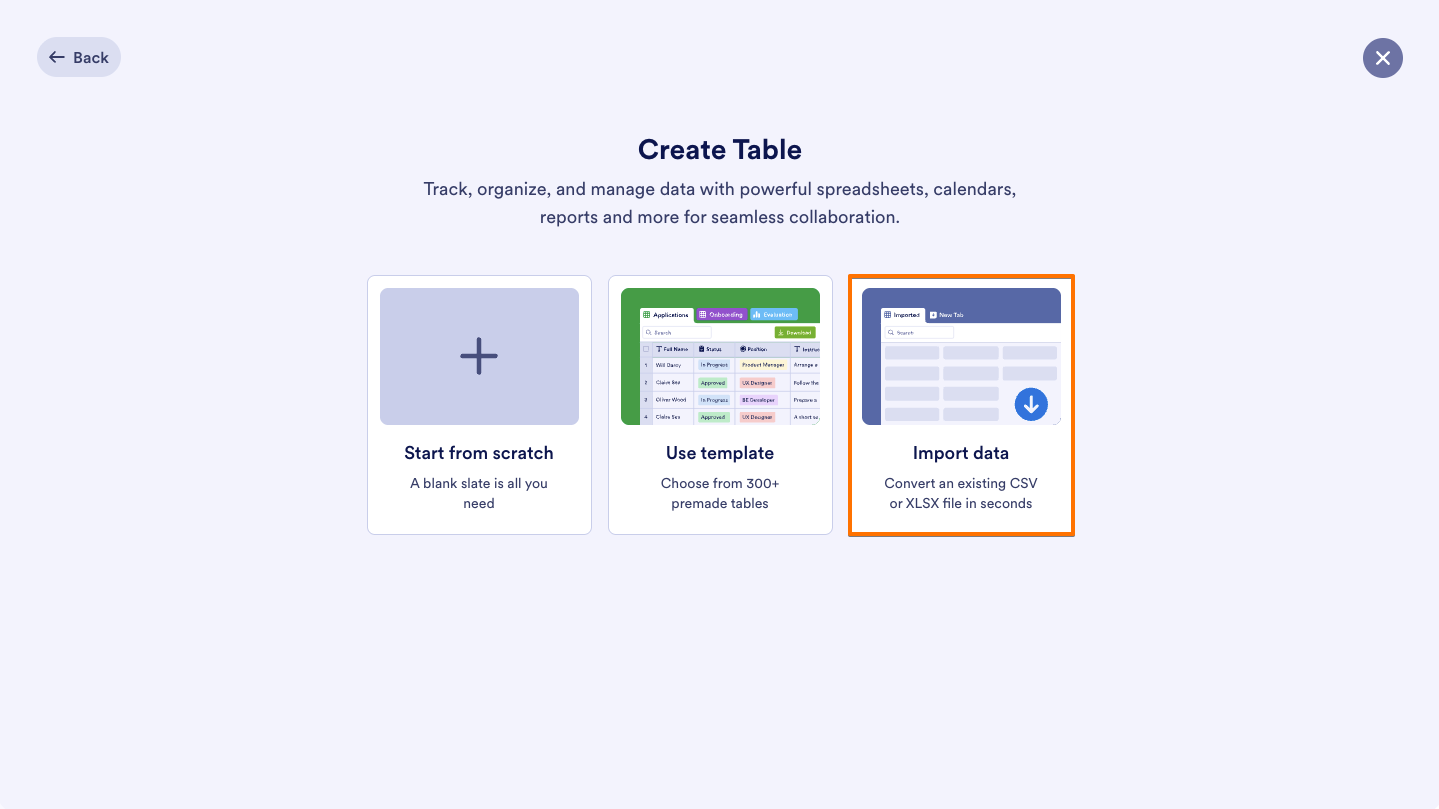 How to Import Data in Tables Image-3