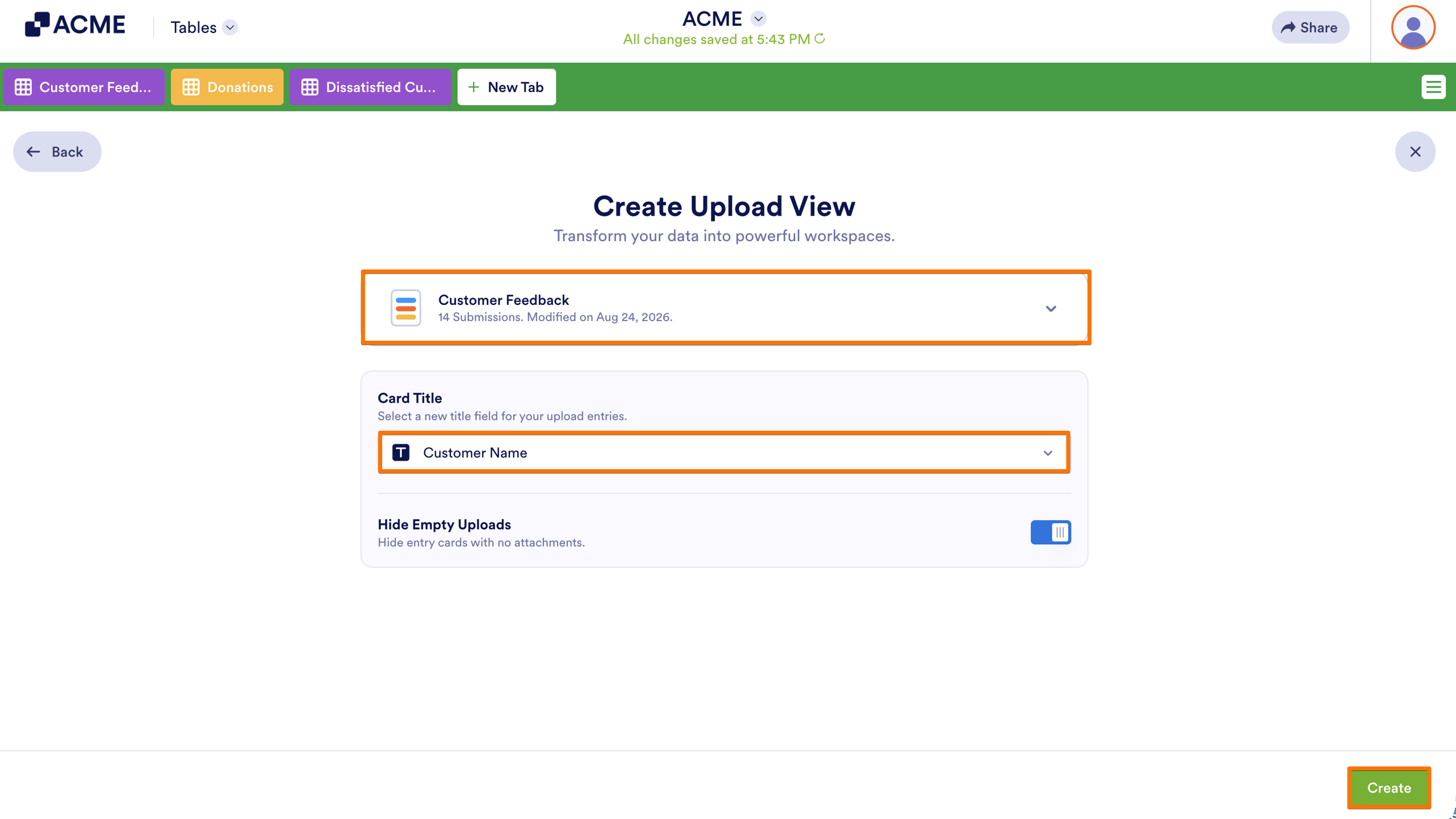 How to Add an Uploads View in Tables Image-4