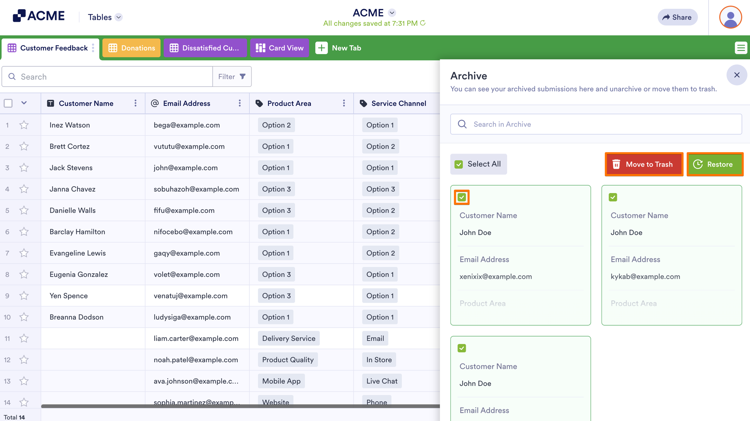 How to Archive Submission Entries in Tables Image-4