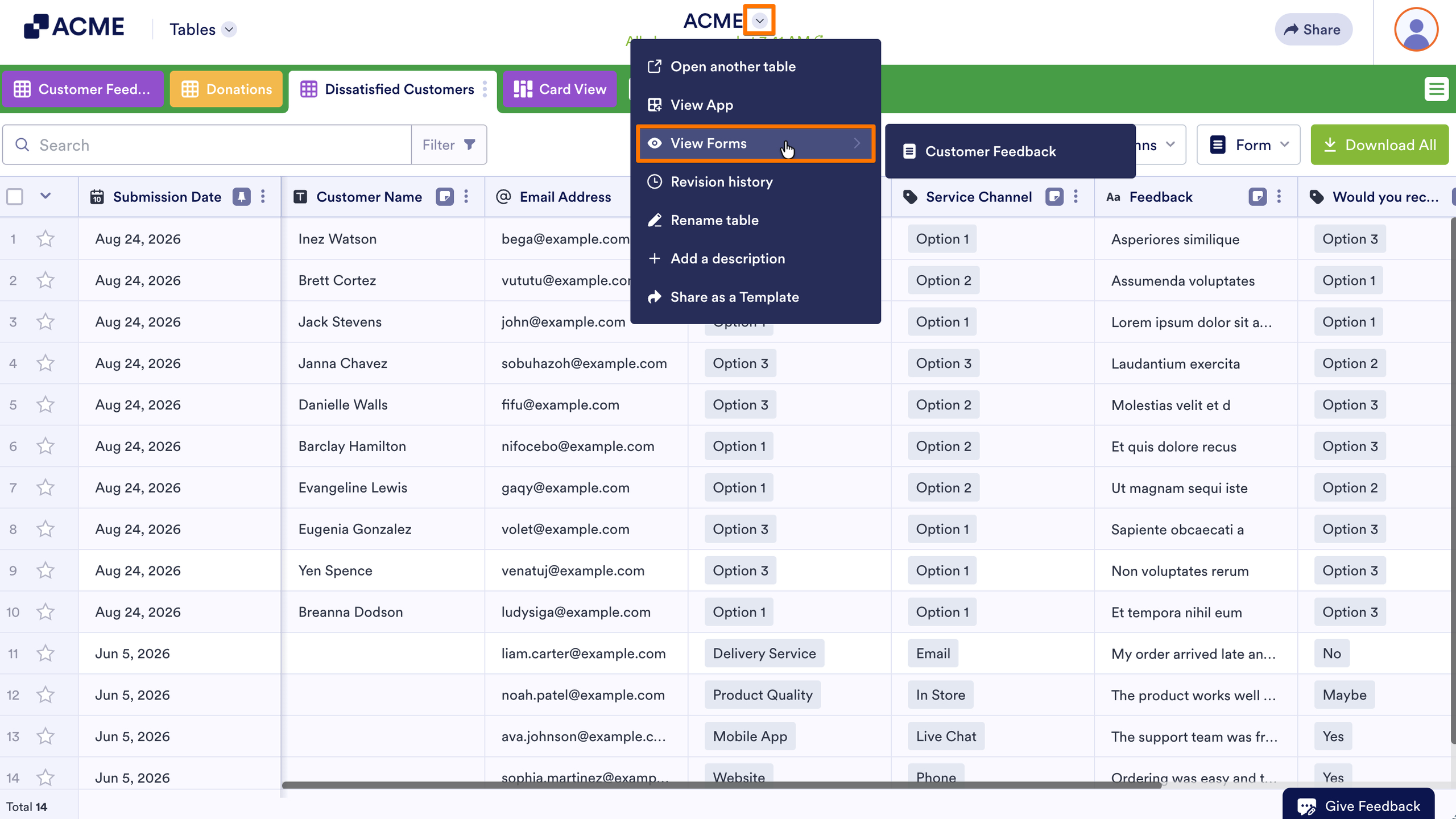 How to View, Assign and Edit Forms from Tables Image-4