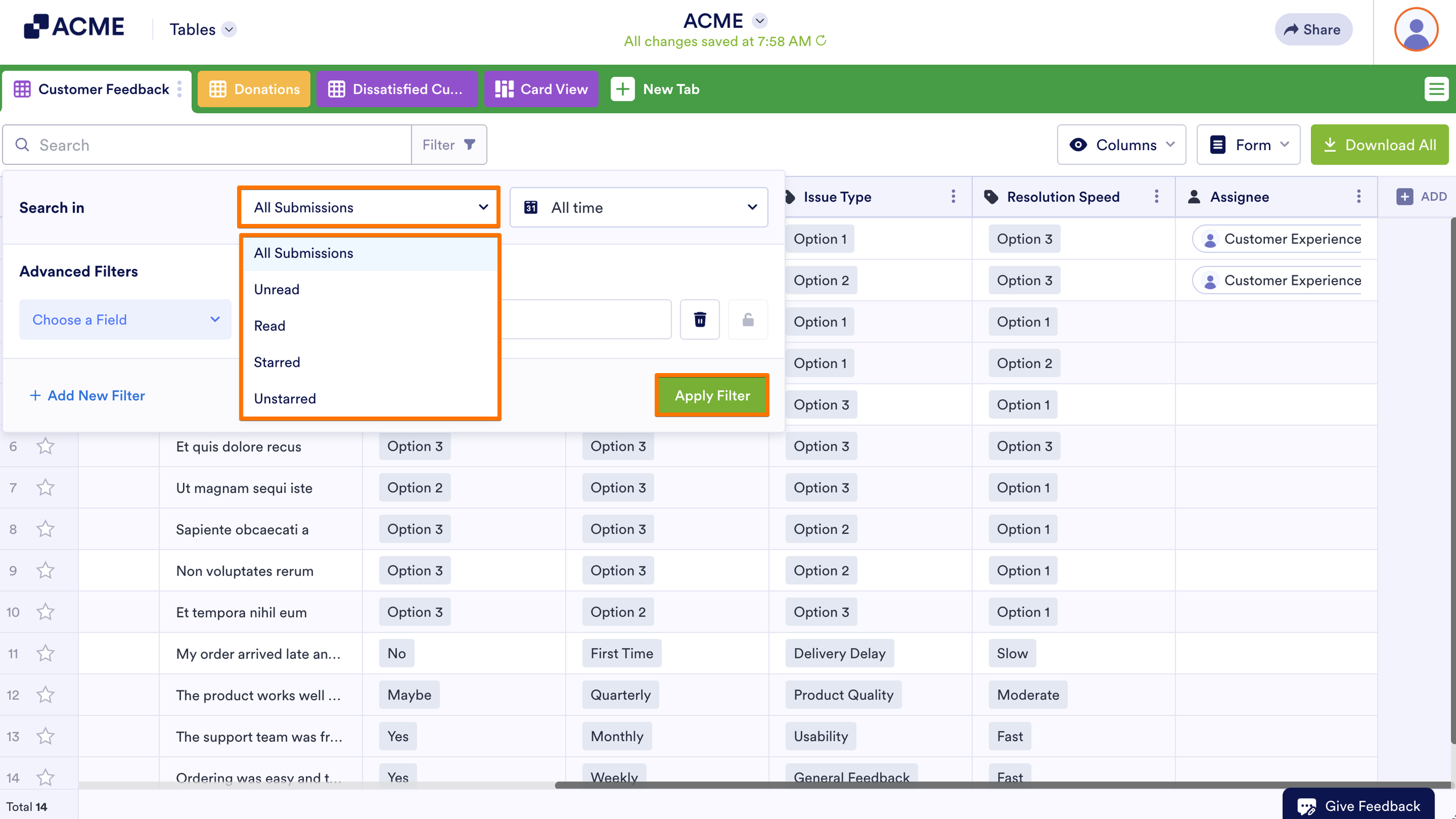 How to Filter Entries in Tables Image-5