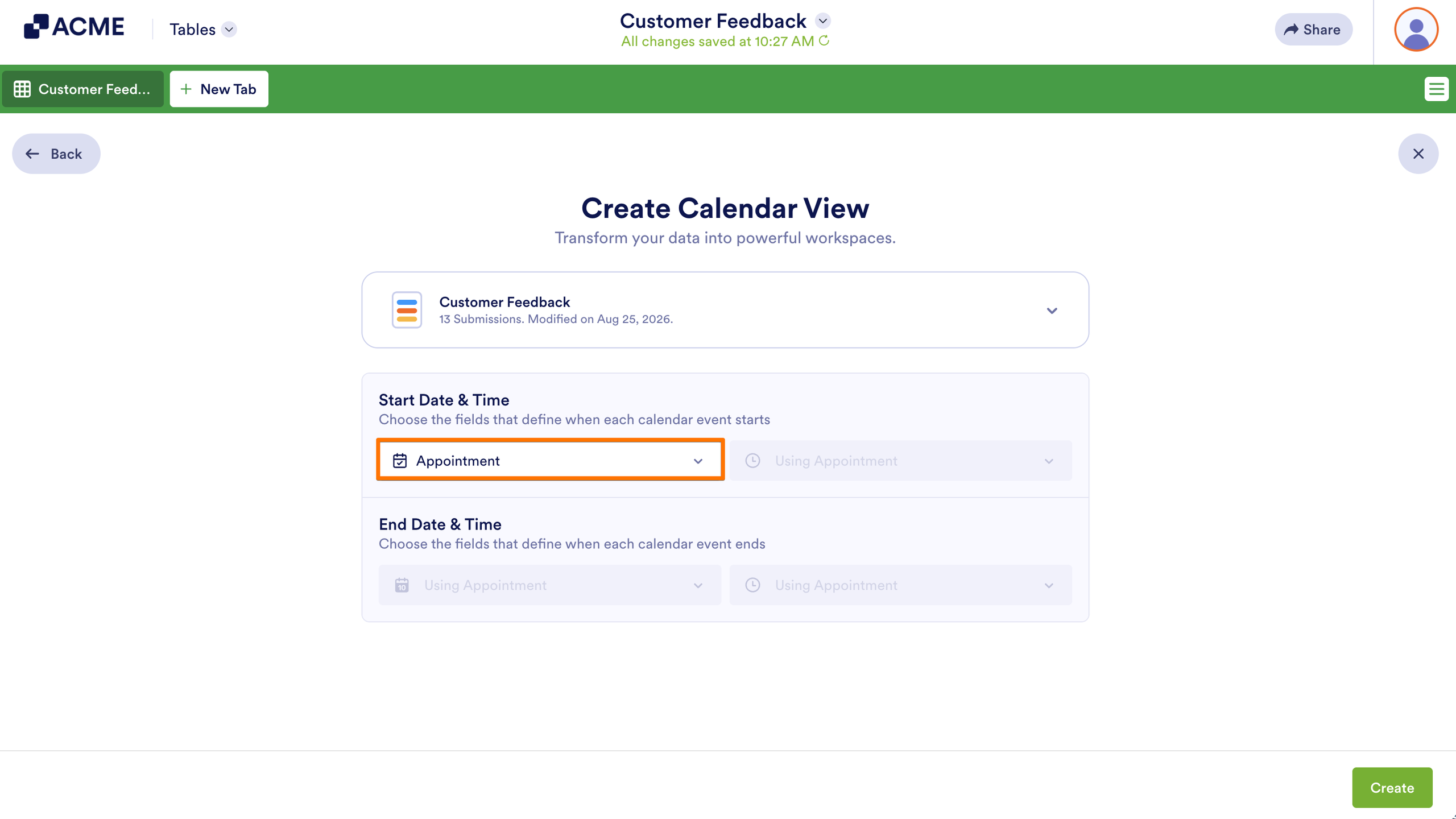 How to Add a Calendar View in Tables Image-4