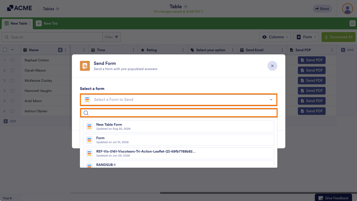 How to Send Forms in Tables Image-4