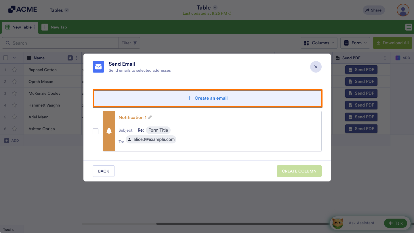 How to Send Email With Form Data in Tables Image-4