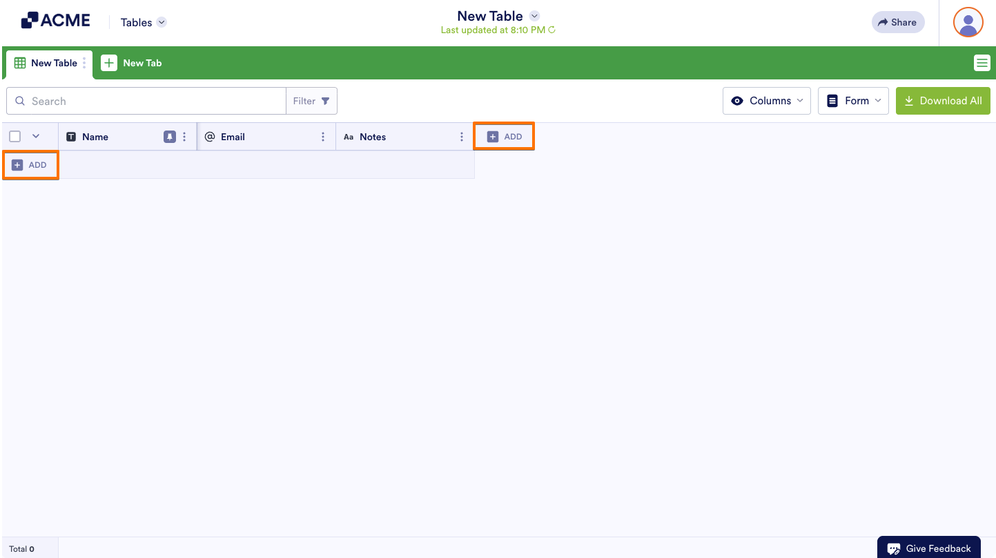 How to Create a Blank Table in Tables Image-4