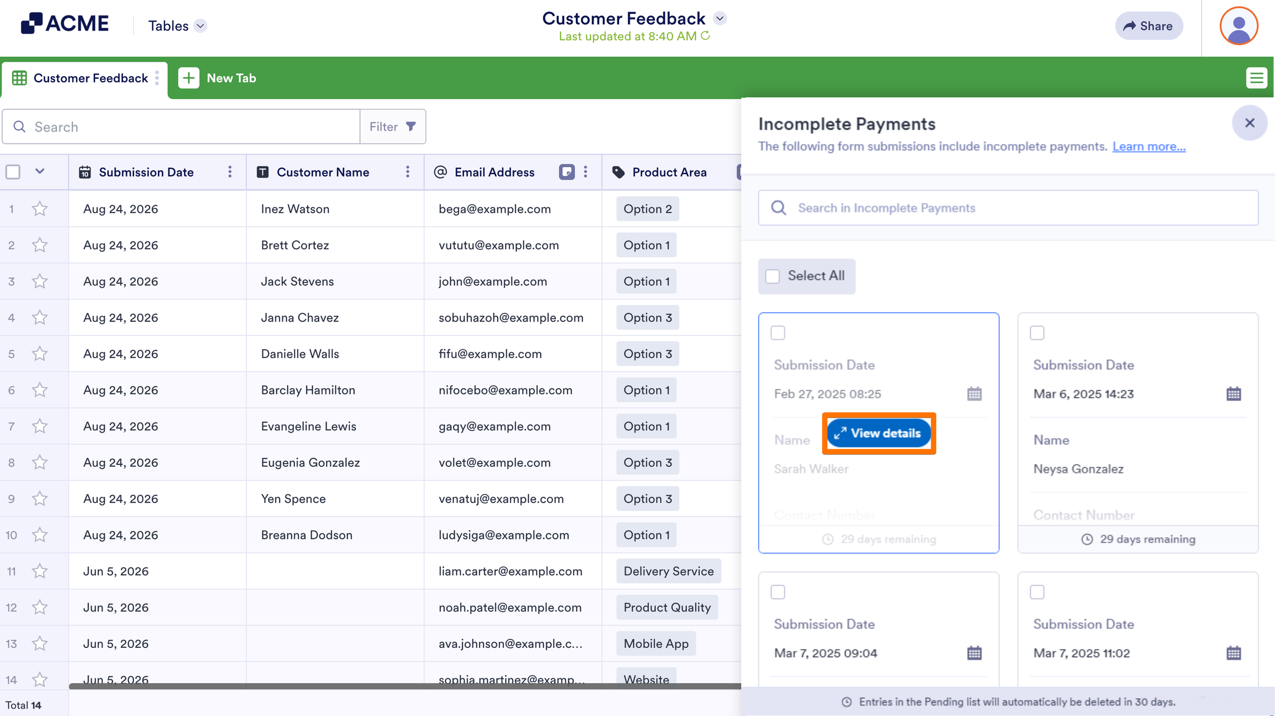How to View Incomplete Payments on Your Payment Forms Image-4