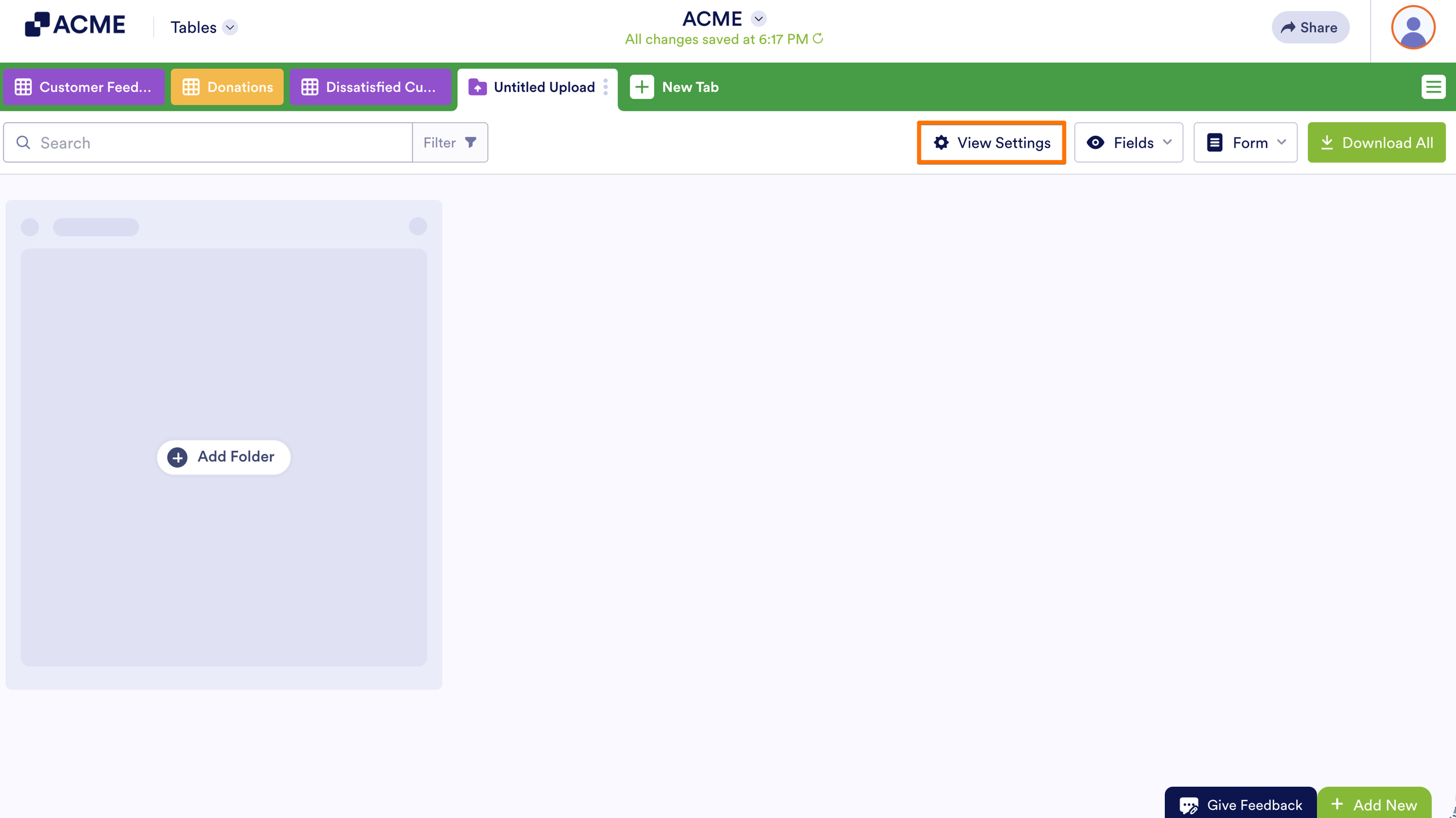 How to Add an Uploads View in Tables Image-5