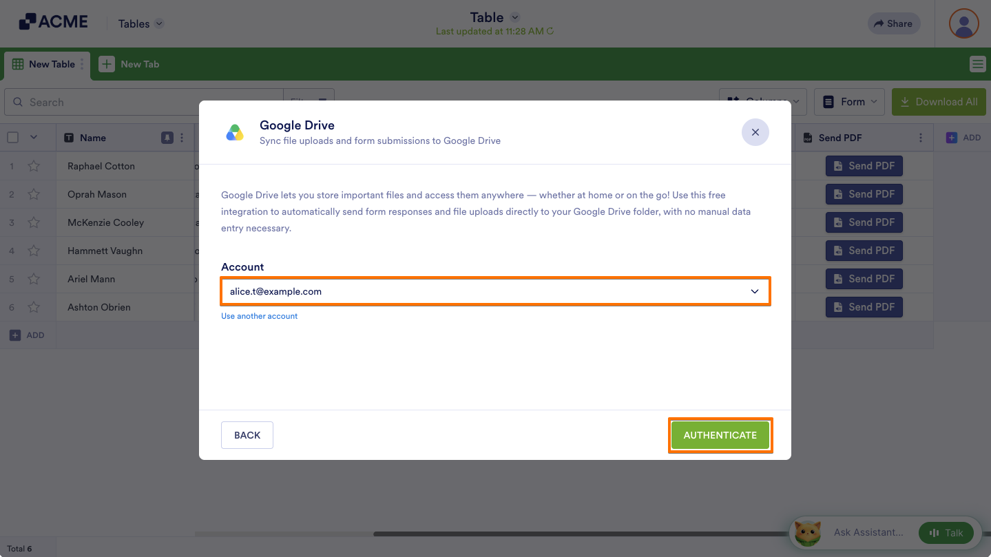 How to Send Data to Other Apps in Tables Image-6
