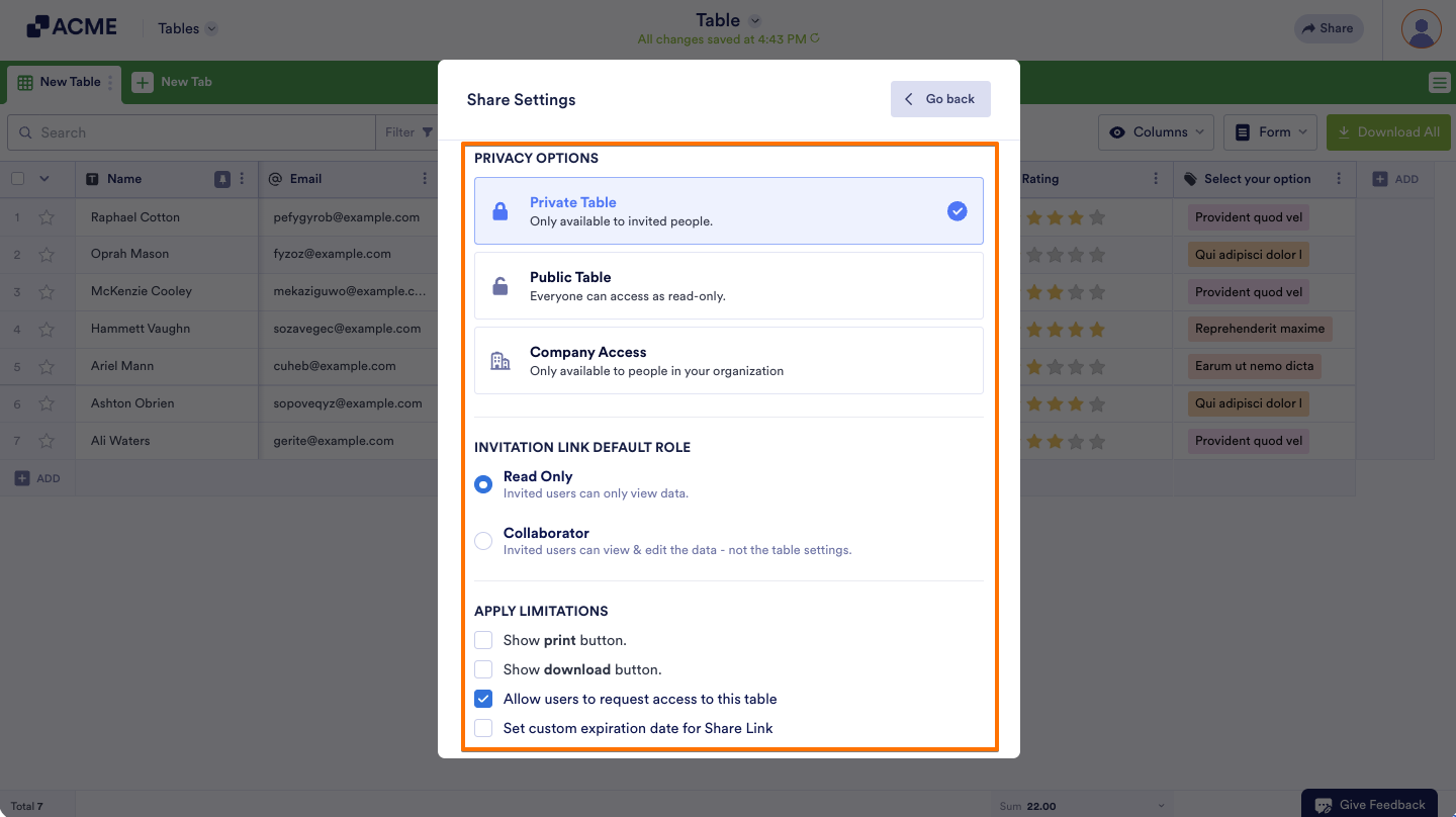 How to Share Your Submission Tables with Tables and Collaborate Image-6