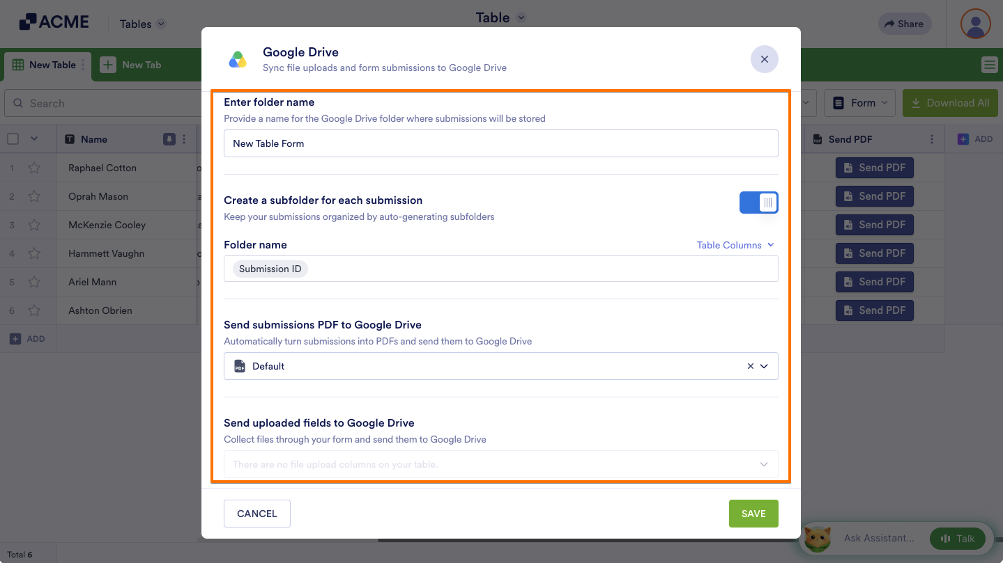How to Send Data to Other Apps in Tables Image-7