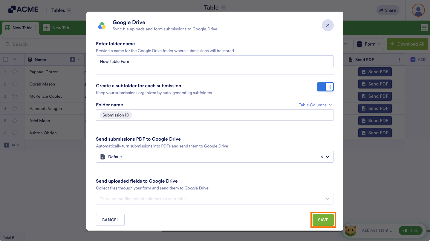 How to Send Data to Other Apps in Tables Image-8