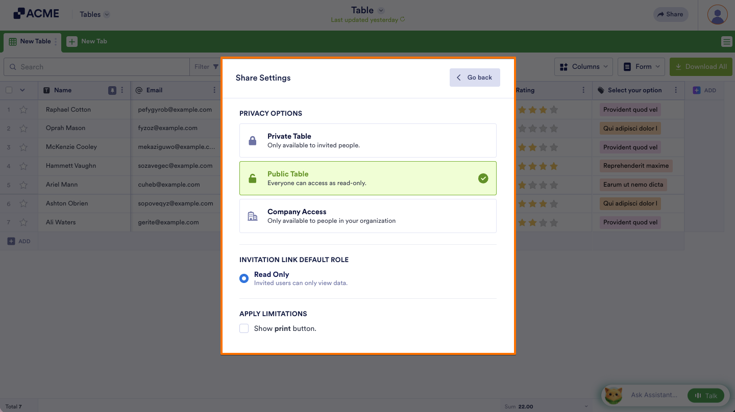How to Share Your Submission Tables with Tables and Collaborate Image-8