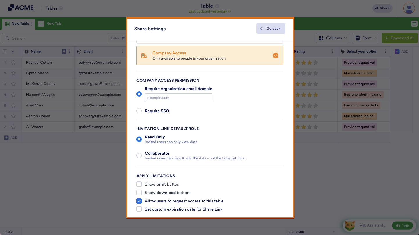 How to Share Your Submission Tables with Tables and Collaborate Image-9