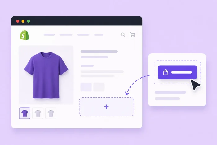 How to add a custom button to Shopify