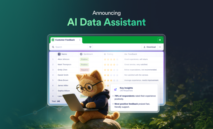 Announcing Jotform AI Data Assistant for teams that run on data