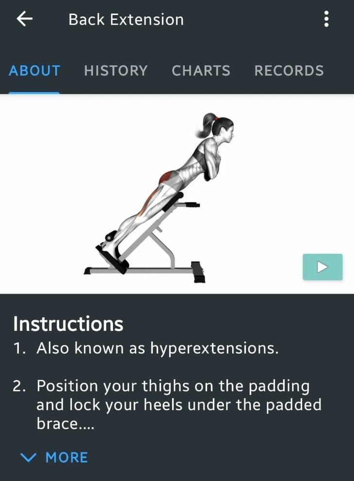 Strong App "Back Extension" Workout Guide