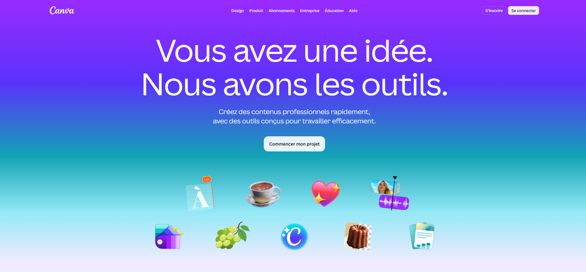 Capacité d’écran de l’interface de travail dans Canva