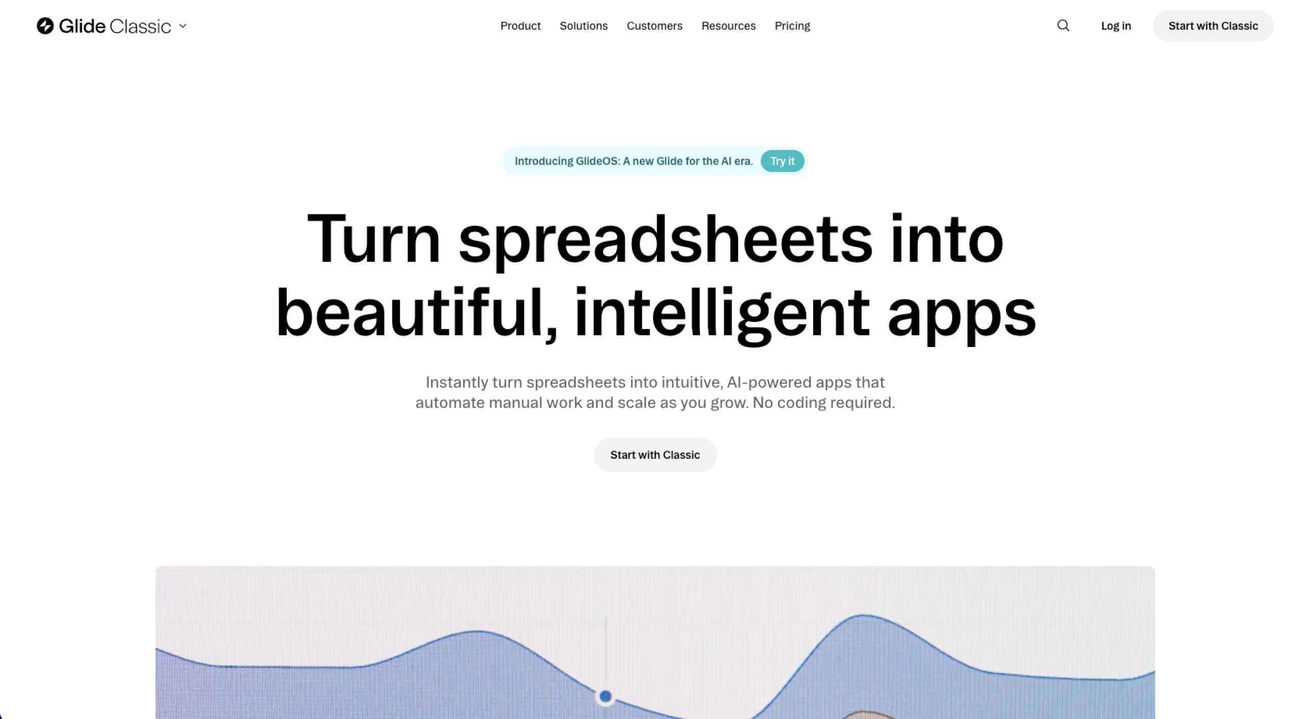 Glide Classic Landing Page