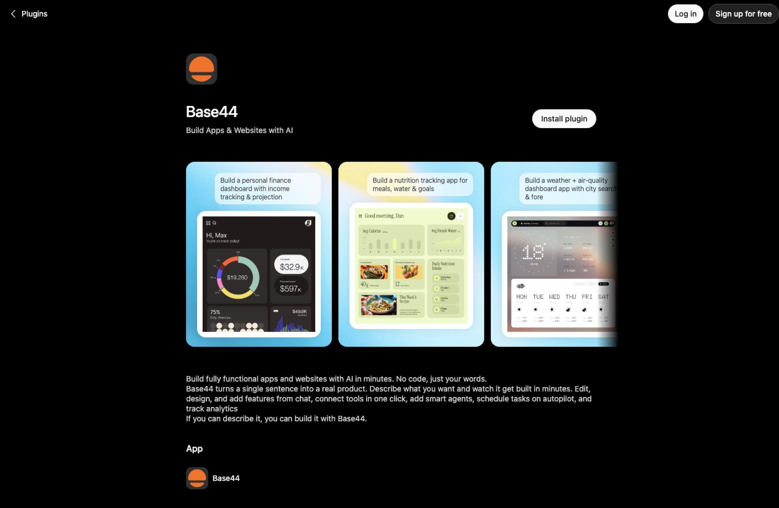 Base44 ChatGPT App Page