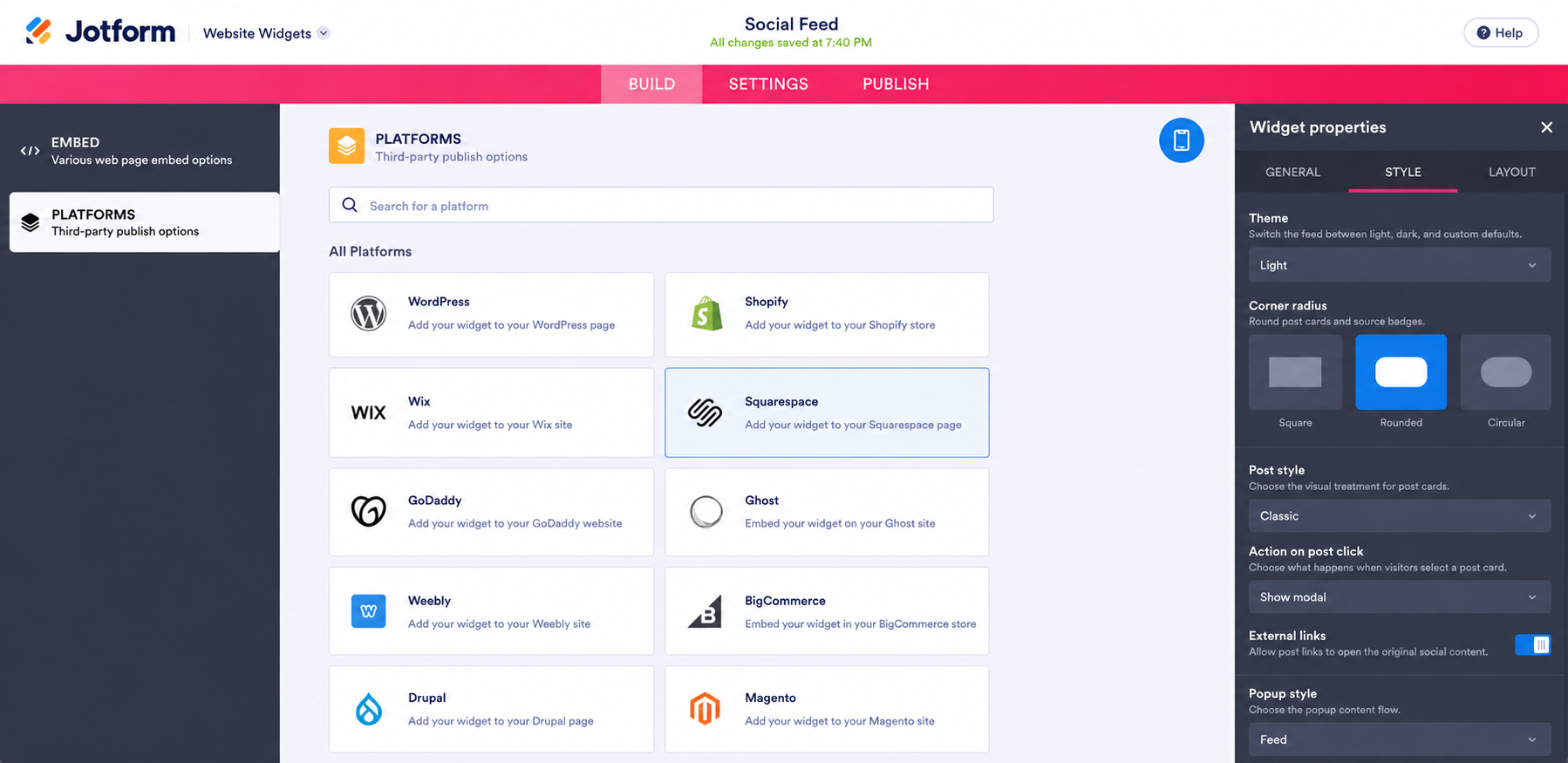 How to add a social media feed to Squarespace Image-1