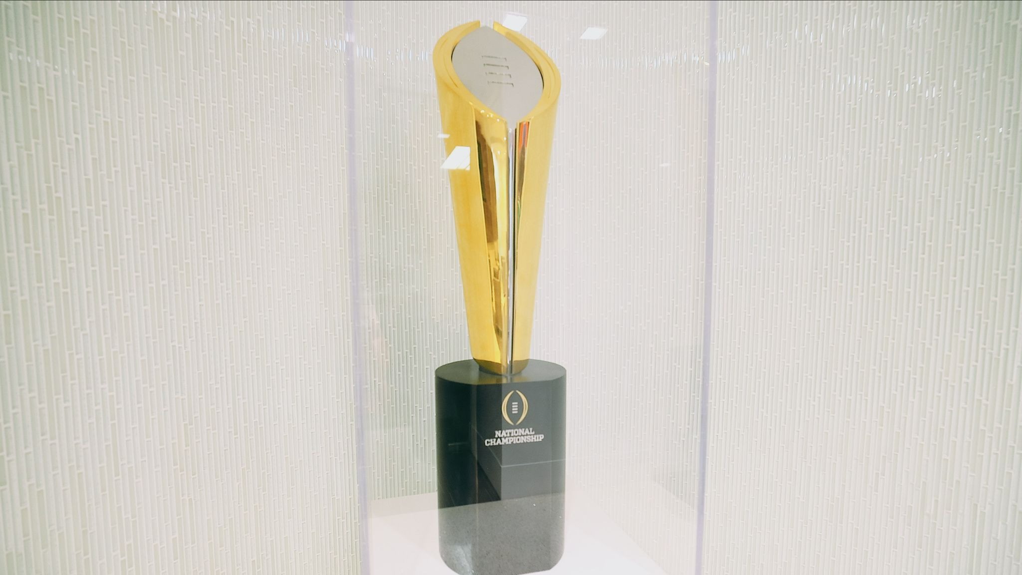 Viewing the National Championship cup