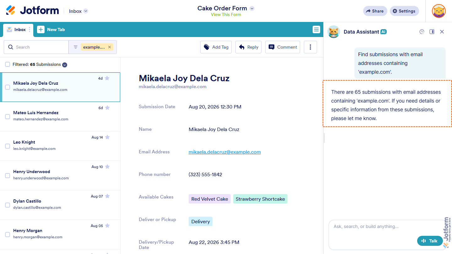 How to Use AI Data Assistant in Jotform Inbox Image-5