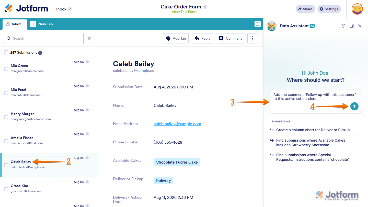 How to Use AI Data Assistant in Jotform Inbox Image-36