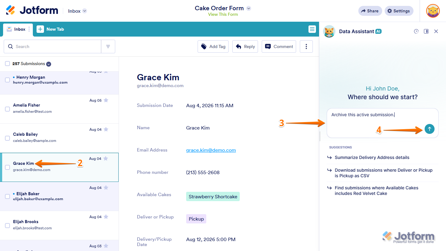 How to Use AI Data Assistant in Jotform Inbox Image-24