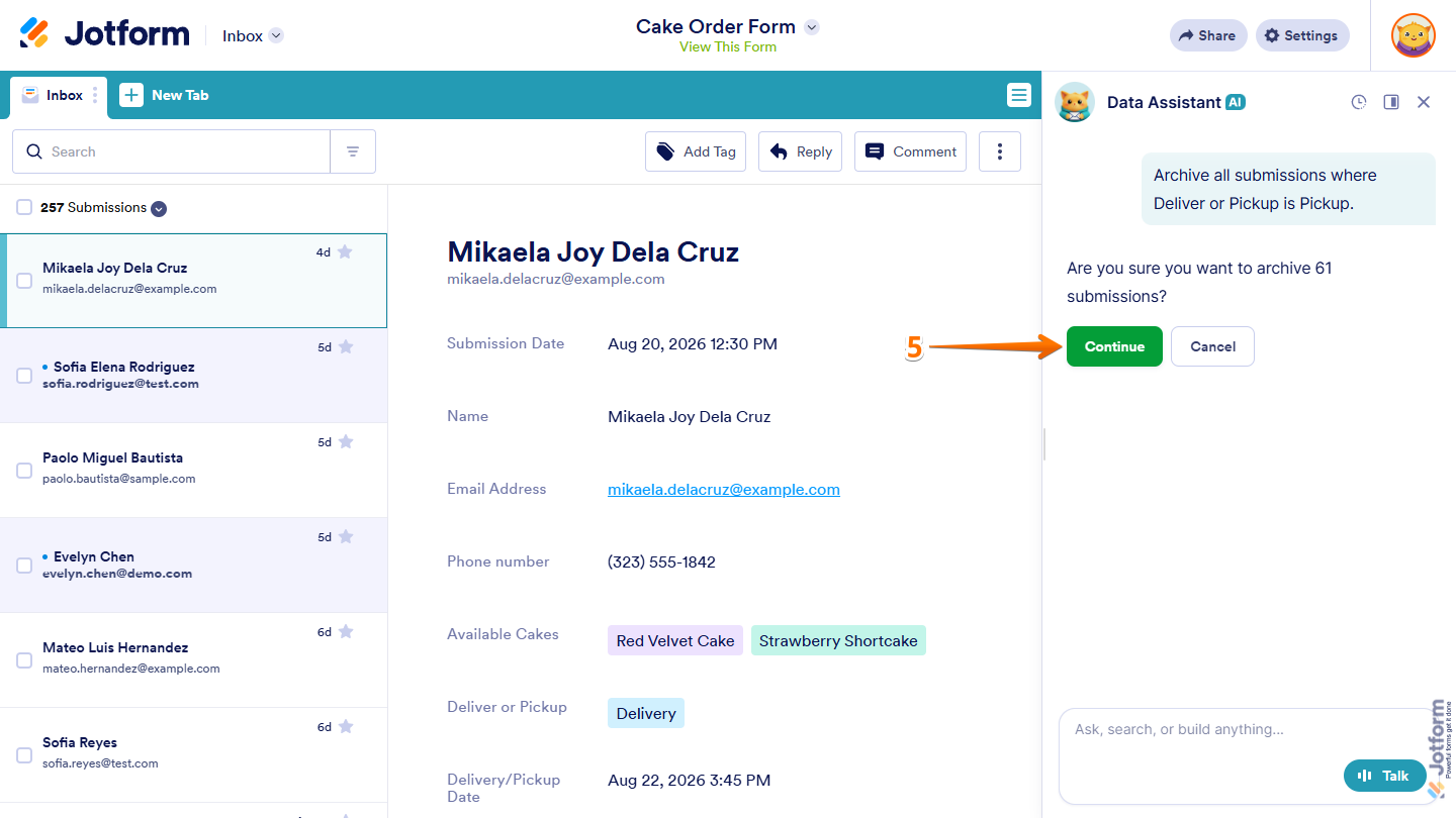 How to Use AI Data Assistant in Jotform Inbox Image-25